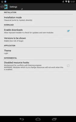 Xposed Installer android App screenshot 3