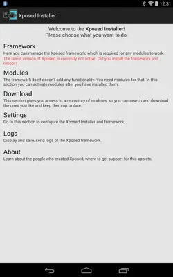 Xposed Installer android App screenshot 5